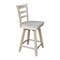 International Concepts Emily Counter Height Stool, 24" Seat Height, with Swivel, Unfinished S-6172SW - alternate 10